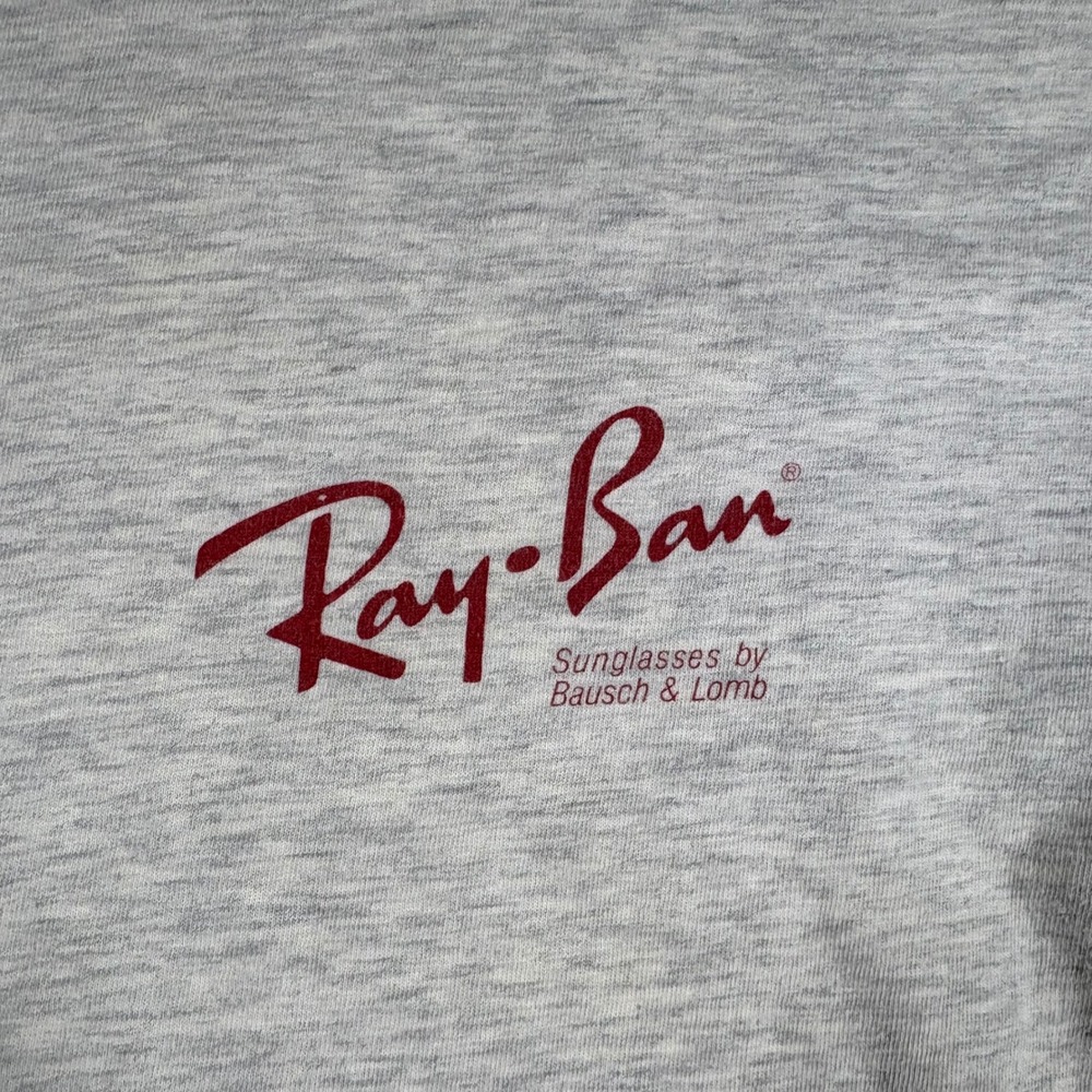 Vintage Ray-Ban 1992 US Olympic Team T-Shirt XL Gray Bausch & Lomb USA Made 90s - Picture 4 of 11